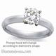 3mm Knife Edge Solitaire Engagement ring