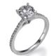 The Delicate engagement  ring settings, 