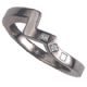 Matching wedding band for embracing three stones rings