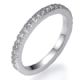 Pave diamond wedding band 1/4 carat