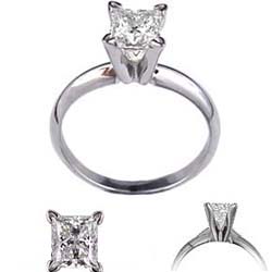 Princess engagement ring