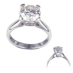 Cathedral engagement ring