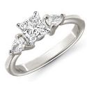 Pear sides engagement ring 