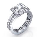 0.84 carat designers bridal ring sets
