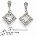 Designers drop princess earrings with diamonds
