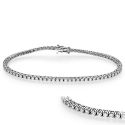 2.10 carats Round Diamonds in Rose Gold Tennis Bracelet