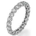 The waves eternity diamond band