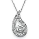 Designers pendant with 0.60 carat round diamonds