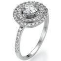 Double Halo Engagement ring