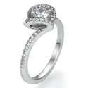Spiral head tension designers Engagement ring