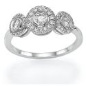 Tiffany inspired three diamond ring