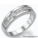 Princess diamonds wedding or anniversary band