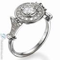 Victorian style engagement ring