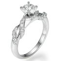 Designers, Ribbon wrapped with diamonds engagement ring