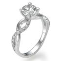 The Slalom engagement ring