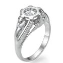 Wheel Tyre shape men diamond ring