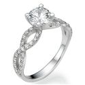 The Slalum engagement ring diamonds encrusted