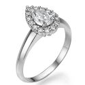 Cluster Pear shaped diamond ring