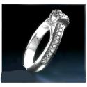 Diamonds Criss Cross engagement ring