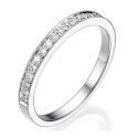 Matching wedding band for The Laces with side diamonds