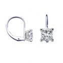 Locked French wire hinged Princess earrings