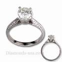Solitaire engagement ring