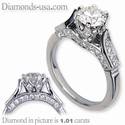 Designers antique engagement ring replica