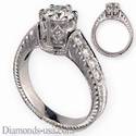 Antique engagement ring, Edwardian replica
