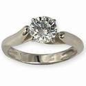 Solitaire diamond engagement Ring