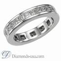Diamonds eternity ring, 2.35 carat princess