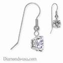 French wire hinged earrings,Rounds