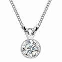 Bezel set Pendant for Round diamonds