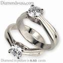 Criss Cross (The Lucida) solitaire engagement ring