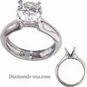 Heavy Contour Engagement ring