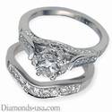 Antique bridal rings set replica, designers line