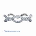 Cat Eyes diamond ring, half a carat round diamonds
