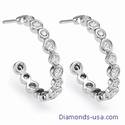 Diamond Hoop earrings 1.15carat