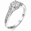 1 carat look in Cartier replica engagement ring