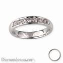 Wedding ring, 0.26 carat diamonds