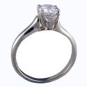 Contour style solitaire engagement ring