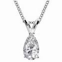 Solitaire Pendant for Pear shaped diamonds