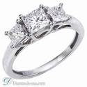 The Tiffany Lucida replica 3 stone diamond ring