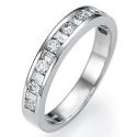 Rounds and Baguettes diamond wedding band