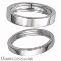 3mm and 4.5 mm Duo Wedding bands