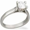 U Head, Wide Cathedral solitaire engagement ring