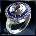 Victorian Replica Antique style Engagement ring