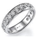 3/4 carat 4.5mm wedding band