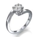 1 carat look embracing engagement ring