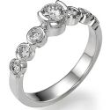 Seven diamonds engagement ring settings