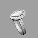 Tailored to your diamond, Marquise engagement ring